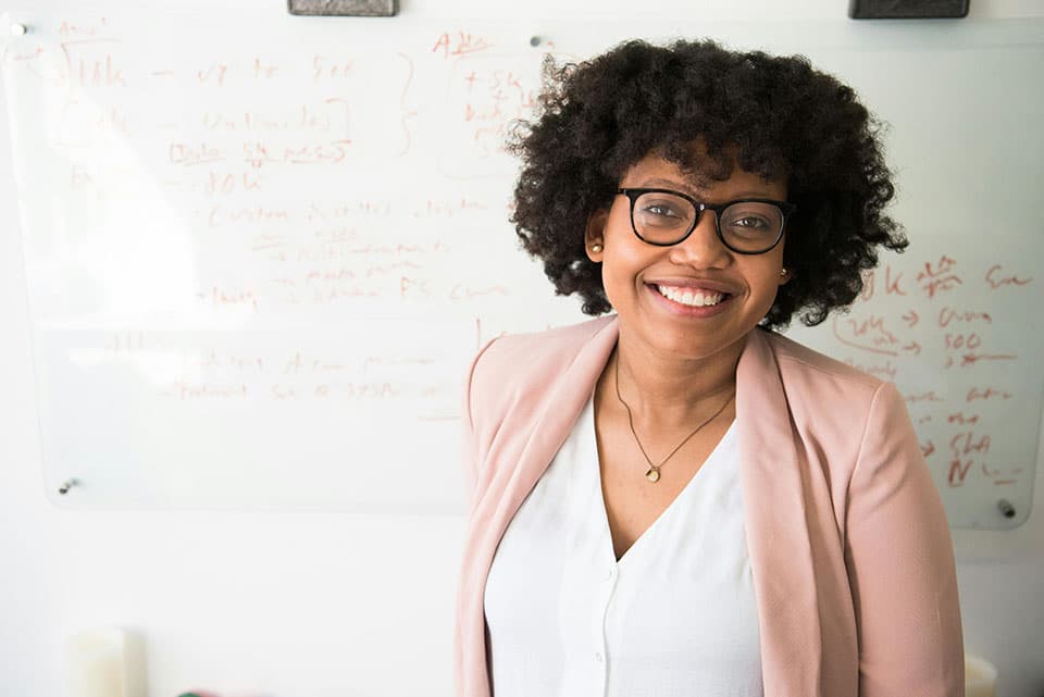 Smiling woman